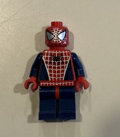 Lego Minifigure Spider-Man Silver Webbing / Dark Blue - 4854