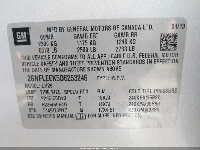 Conjunto de portador diferencial usado se adapta a: Chevrolet Equinox 2013 eje trasero grado Foto 1 de 4