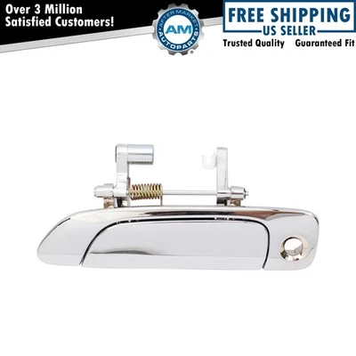 Maçaneta externa dianteira esquerda cromada para 2001-2005 Honda Civic - Imagem 1 de 3