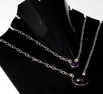 Exclusivo Colar de Ametista Natural 18" Único GW - Imagem 1 de 3