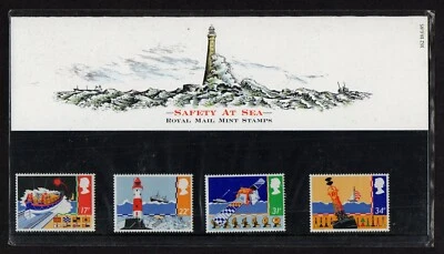 GREAT BRITAIN, SCOTT # 1107-10, MNH BOOKLET PRESENTATION PACK SAFETY AT SEA 1985 - Image 1 of 2