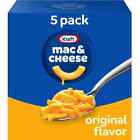 Kraft Original Mac N Käse Makkaroni und Käse Abendessen, 5 ct Packung, 7,25 oz Boxen