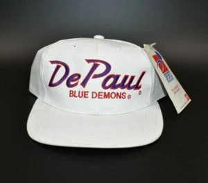 DePaul Blue Demons Vintage Sports Specialties Script Snapback Cap Hat - NWT - Picture 1 of 7