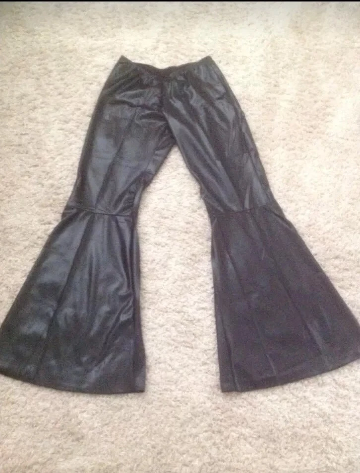 Leg Avenue Black Bell Bottom Pants XL Costume Accessory 1960’s - Image 1 of 2