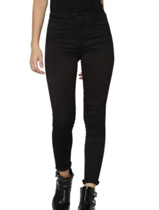 ONLY Royal Skinny High Waist Jeans in Black Denim Size M W34 - Picture 1 of 4
