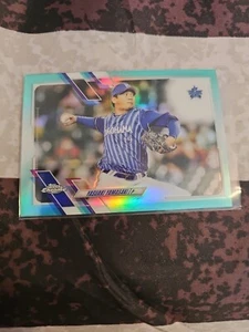 2021 Topps Chrome NPB Yasuaki Yamasaki Teal Refractor 132/199 - Picture 1 of 7