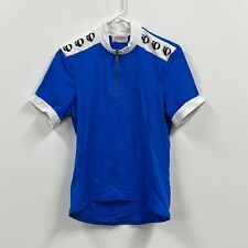pearl izumi shirt womens 12 blue short sleeve cycling jersey zip