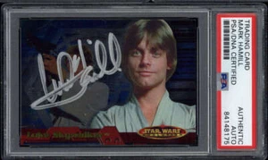 Mark Hamill PSA/DNA Auto Signed Star Wars Luke Skywalker 2001 Topps Evolution 45 - Picture 1 of 2