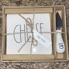 NIB Rae Dunn Cheese Plate & Cut Knife Set Snack Time  Game Day Party Set NOS