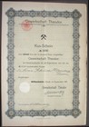 Gewerkschaft Theodor Wittenheim, Kux Schein, 1911 unentwertet; kein Barov