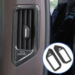 Side Air Vent Outlet Cover For BMW X5 G05 2019-2023 Accessories Carbon Rear Trim - Picture 1 of 7
