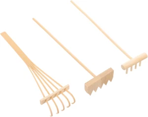 Mini Zen Garden Rake Bamboo Tool Set Rake Sand Rock Push Drawing Pen Desktop Dec - Picture 1 of 9