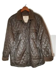 Tommy Bahama Island Crafted Polyimide gesteppter brauner Mantel Jacke Herren Medium - Bild 1 von 8