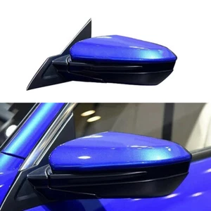 Left Driver Side 3 Wire Blue Wing Rearview Mirror Assy For Honda Civic 2016-2021 - Picture 1 of 4