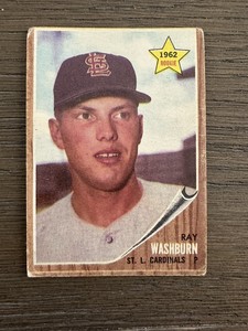 1962 Topps - #19 Ray Washburn (RC)