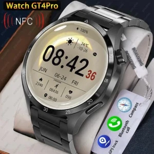 GT4 PRO Waterproof Smart Watch NFC GPS Tracker AMOLED Bluetooth Call Men Women, - Zdjęcie 1 z 31