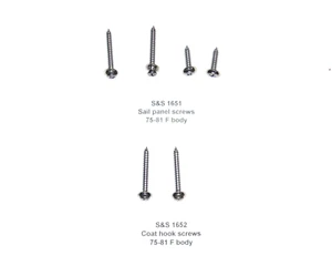 New Sail panel screw kit Camaro Trans Am Firebird 75-81 1651-52 - Picture 1 of 1