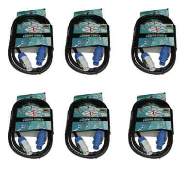 Кабели 6 Prox PowerCon разъемы 6 футов синий A - серый B 14 AWG - Изображение 1 из 3