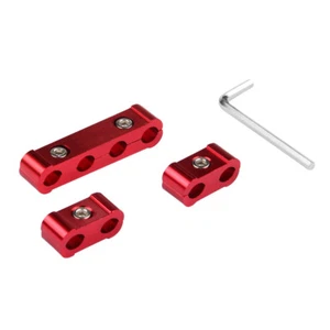 RED Aluminum Alloy Engine Spark Plug Wire Separator Divider Organizer Clamp Kit - Picture 1 of 3