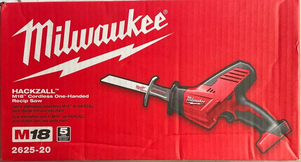 Milwaukee 2625-20 M18 volt Hackzall Reciprocating Saw New in Box - Image 1 of 1
