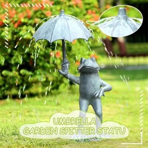 Frogs Statues Garden Decor Lawn Patio Ornament Indoor Outdoor Decoration - Picture 1 of 6