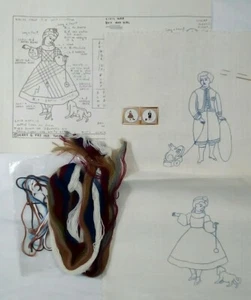 MARY FRY Kit Bordado Guía GUERRA CIVIL NIÑO NIÑA Nuevo RARO De Colección Bélgica Lino  - Imagen 1 de 11