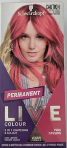 Schwarzkopf Live Permanent Hair Colour Vegan Dye PINK PASSION Fast FREE Post - Picture 1 of 4