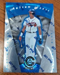 1997 Pinnacle Totally Certified Platinum Blue #106 Andruw Jones /1999 Braves - Bild 1 von 2