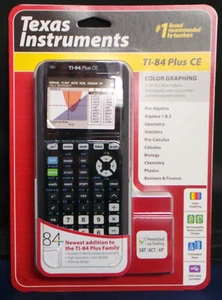 Texas Instruments TI-84 Plus CE Python Black Color Graphing Calculator New - Picture 1 of 2