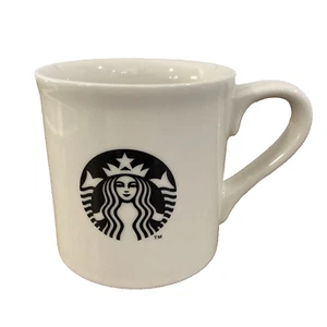 Taza de café grande Starbucks 14 oz cerámica marfil negro logotipo sirena té cacao - Imagen 1 de 7