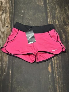 Nike Shorts Youth Small Black Pink Running Dri-Fit Performance - Picture 1 of 8