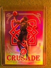 DEANDRE JORDAN PRIZM REFRACTOR 2016-17 Excalibur Crusade PURPLE PRIZM SP /49 SSP