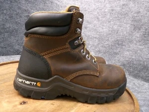 Carhartt Womens 6" Rugged Flex Brown Work Boots Leather Size 7 US CWF5355 - Picture 1 of 12