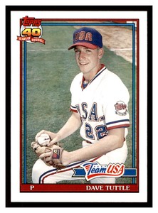 1991 Topps Traded #122T DAVID TUTTLE RC USA Rookie