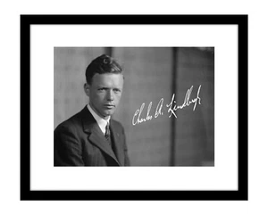 Charles Lindbergh 8x10 signiertes Foto Spirit of St. Louis Flieger historischer Flug - Bild 1 von 2
