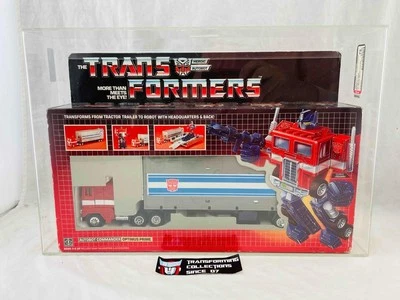 Transformers G1 Original AFA 75 Optimus Prime Metal Plates MISB 75/85/90 - Image 1 of 4