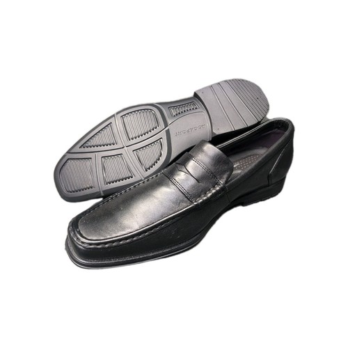 Mocassini Rockport in pelle nera da uomo taglia 10 scarpe Adiprene di Adidas