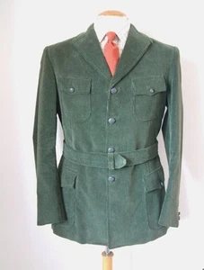 BESPOKE CORDUROY NORFOLK JACKET..40"L..HEAVYWEIGHT..BELTED..MADE IN ENGLAND.. - Picture 1 of 5