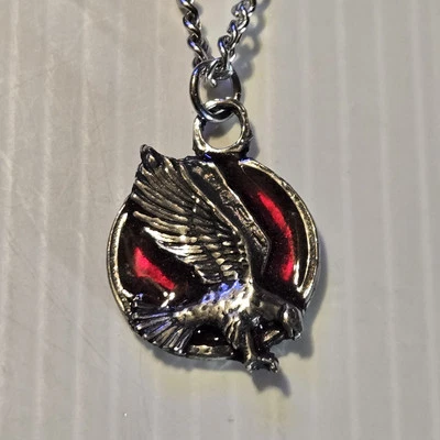 ÁGUILA/CÍRCULO Colgante Estaño Dije/18"-24" COLLAR CADENA ACERA INOXIDABLE Foto 1 de 4