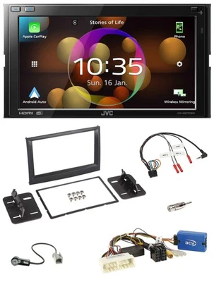 JVC DAB Lenkrad 2DIN Bluetooth USB Autoradio für Kia Sportage QL ab 2016 schwarz - Bild 1 von 4