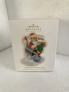 NEU Hallmark Ornament Club 2009 Weihnachtskarten für Santa Briefkasten Brief MIB - Bild 1 von 4