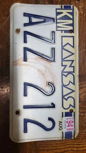 AZZ 212 Kansas License Plate Man Cave Garage wall art. Back that azz up - Picture 1 of 2