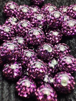 Lote de 50 bolas de cristal checas Ferido joyería corporal repuesto 16 g recubiertas de epoxi Foto 1 de 4