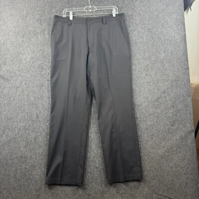 Cutter & Buck Pants Men's 34x30 Black Pleated Dress Trousers Pockets Straight - Image 1 of 4