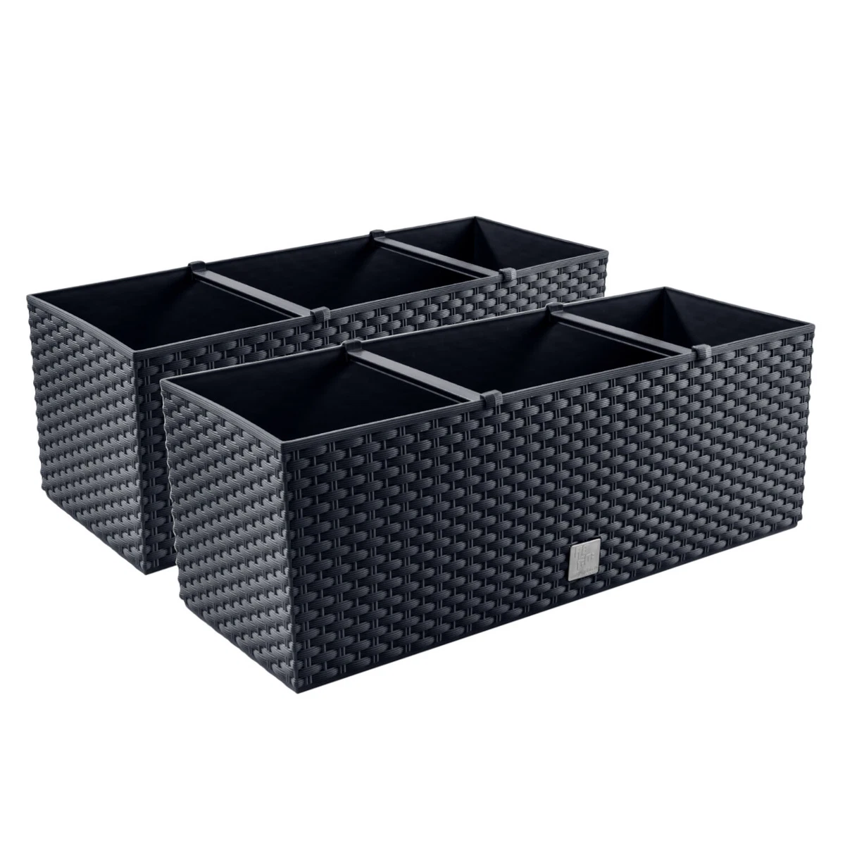Wandmontierter Blumentopf Aus Rattan-Design – Mit Automatischem Bewässerungssystem, PP-Material