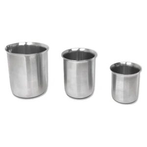 Quality Beakers With Rim, Low Form Made from ASTM Standard Stainless Steel - Picture 1 of 1