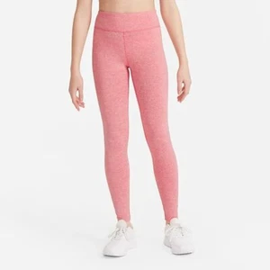 Girl's Nike One Luxe Dri-Fit High Rise Leggings - Pink Salt - Var Szs - NWT - Picture 1 of 3
