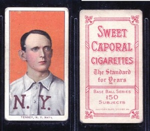 T206 Fred Tenney tough ~~ GD condition ~~ Sweet Caporal 150/25 back