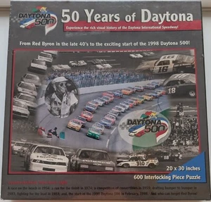 Daytona 500 50 Years Of Daytona 600 Piece Interlocking Jigsaw Puzzle 20”x 30” - Picture 1 of 3