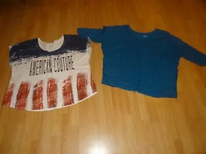 Camisas/Tops Lane Bryant para mujer talla 22/24 **MUY BONITOS** patrióticos - Imagen 1 de 6